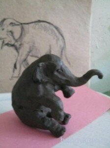 handykids elefant 018 Лепка слон