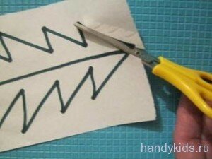 handykids -teache-in 009 Вырезание по зигзагу