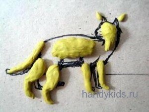 Лепка кошки Детали кошки из пластилина