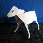 Козлёнок из бумаги Модель козлёнка