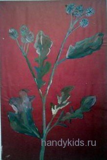 Рисование цветка с натуры